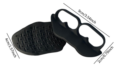 2 Piezas De Levantamiento De Levantamiento De Pesas Negro