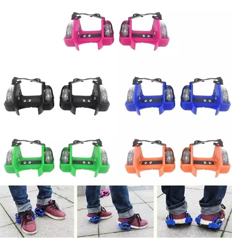 Patines Regulables Con Luces Led En Ruedas