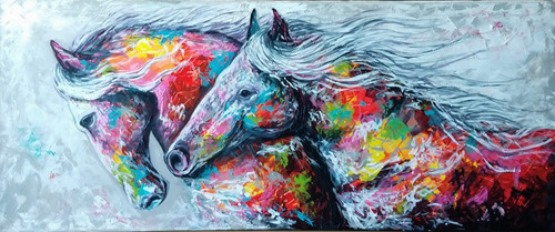 Cuadros Originales Pintura A Mano Caballos