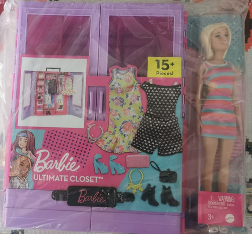 Closet Incluye Muñeca Y Accesorios Barbie