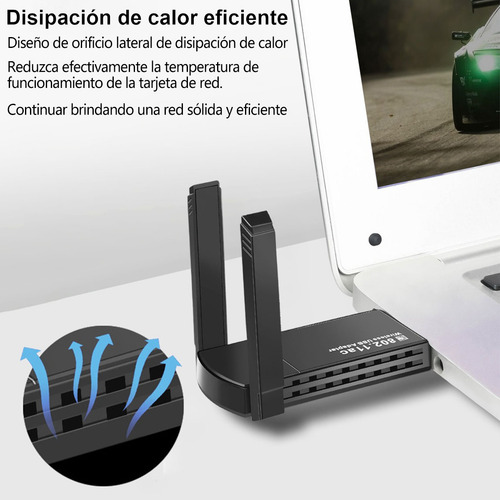 1300mbps Usb3.0 Adaptador Antena Wifi Inalámbric