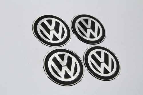 Kit Adesivo Emblema Centro Roda Volkswagen 51mm Cl16 Fgc