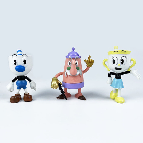 Adornos Modelo De Oficina De Mano Cuphead 6 Piezas
