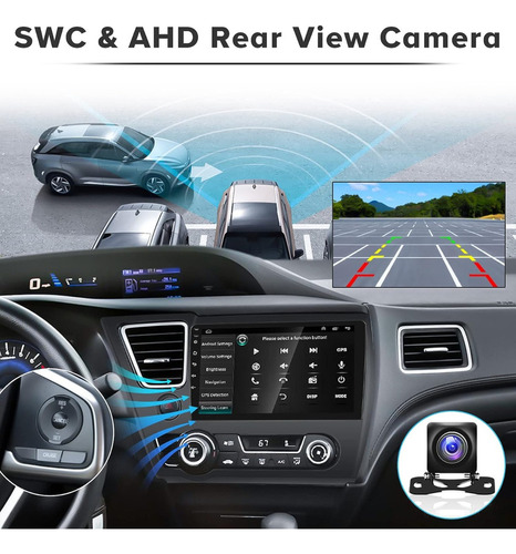 2013 - 15 Honda Civic Radio Android 11 Car Estéreo