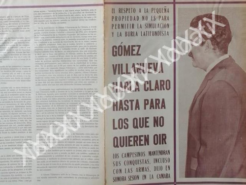 Cartel De Augusto Gomez Villanueva Habla 1972