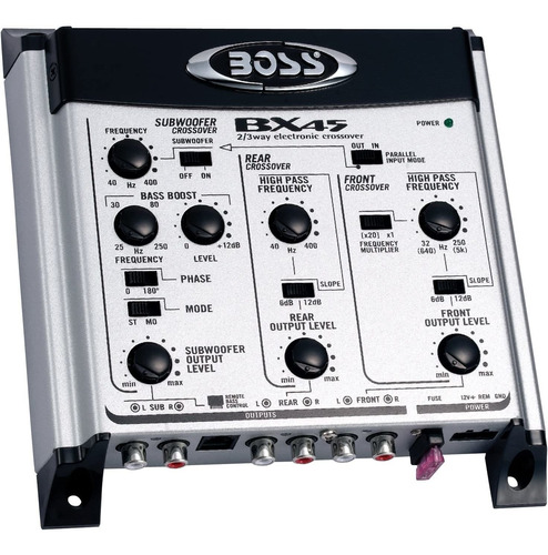 Boss Audio Systems Bx45 2 3 Vías Pre Lificador Coche E...