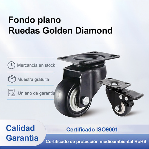 Pack X4 Ruedas Para Muebles Giratoria Con Frenos 2 Pulgadas
