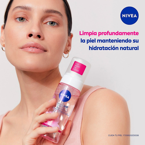 Espuma Facial Limpiadora Nivea Con Agua De Rosas 150ml Todo Tipo De Piel Día/noche