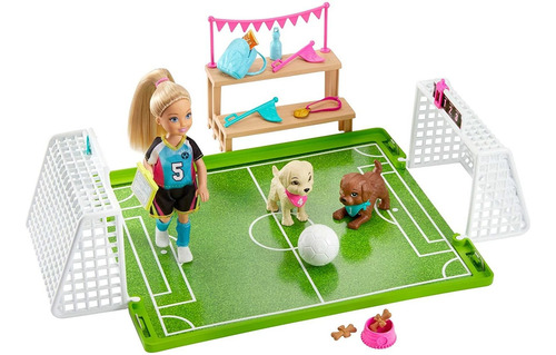 Imagen 1 de 6 de Barbie Set Fútbol De Chelsea 100% Original Y Nuevo Mattel