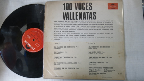 Vinyl Vinilo Lp Acetato 100 Voces Vallenatas Cante Y Baile Mercadolibre