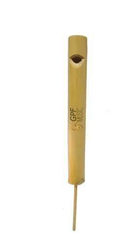 Flauta De Embolo De Caña Artesanal 13 Cm