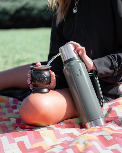 Imagen 5 de 10 de Mate Acero Madu Inoxidable Termico Premium Bombilla Chata
