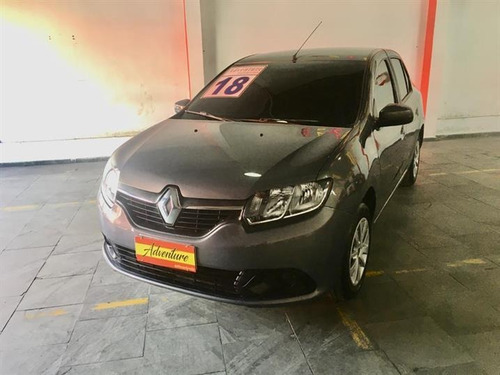 Imagem 3 de 12 de Renault Logan Expression 1.6 Ano:2018 Cinza Completo 4p