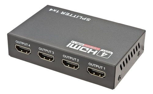 Splitter Distribuidor 1x4 Cabo Hdmi 3d 1080p