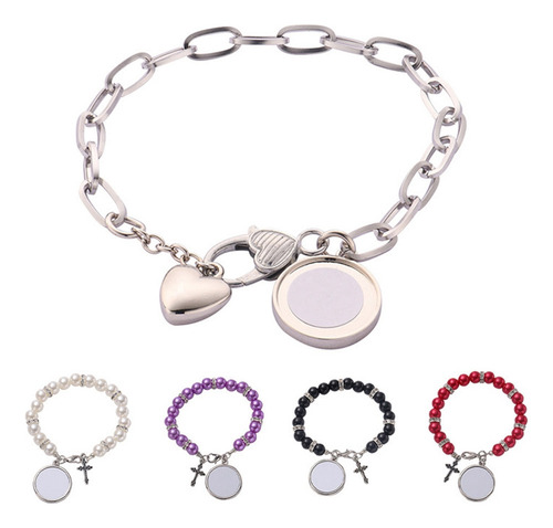 Yz Pulsera En Blanco Por Sublimación De 5 Piezas, Pulsera
