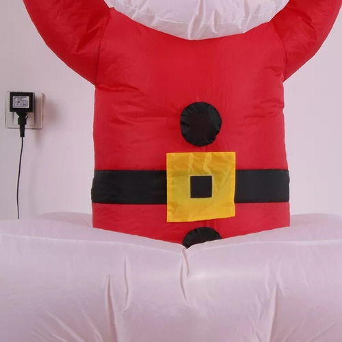 Inflable Navideño Multicolor 1.80 Mts Santa Claus Movimiento