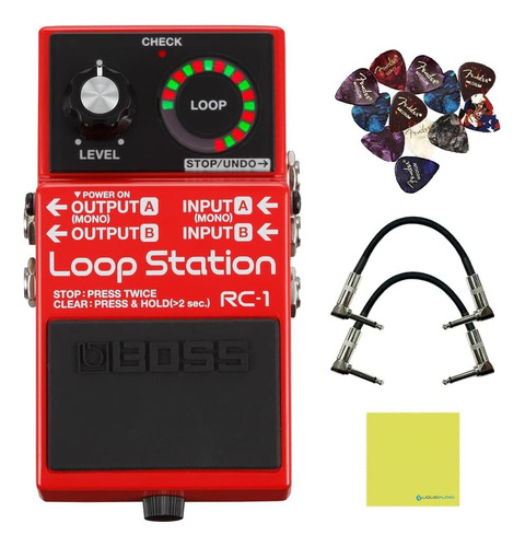 Boss Rc-1 Loop Station Looper Pedal Bundle Strukture S6p48 C