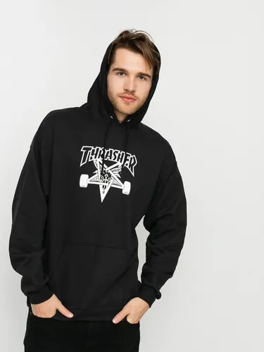 Buzo Thrasher Canguro Skategoat Hoodie Negro Nuevo Original