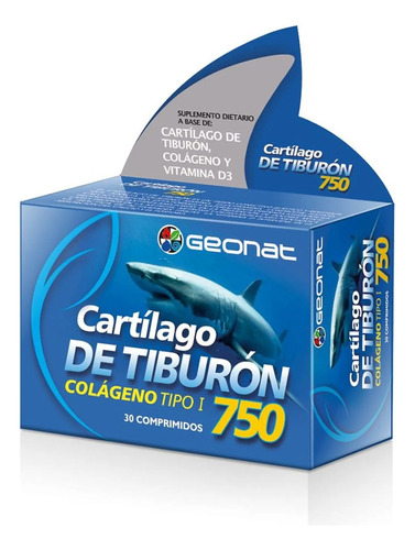 Suplemento Geonat Cartilago De Tiburón Articulaciones 30 Com