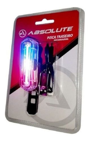 Pisca Traseiro Absolute Jy-6055c Led Vermelho Branco Azul