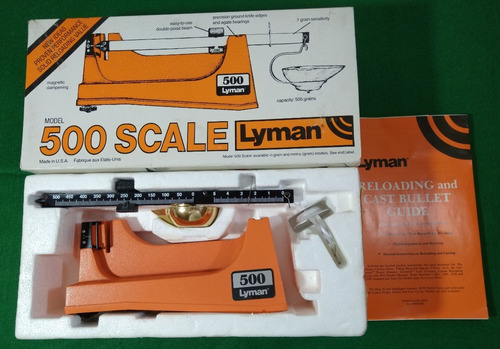 Balanza Lyman 500 Grains Scale Precisión Pólvora Usa