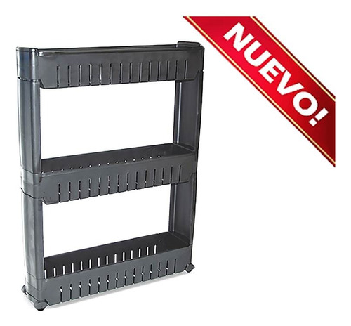 Carro Organizador Slim Con Ruedas  X 3 Estantes Colombraro