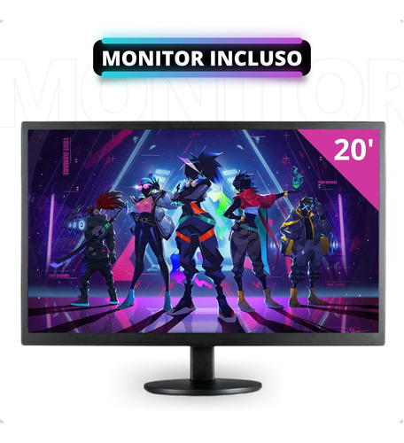 Pc Gamer I5 8°geração 16gb Ddr4 Ssd 240gb Monitor Kit Gamer