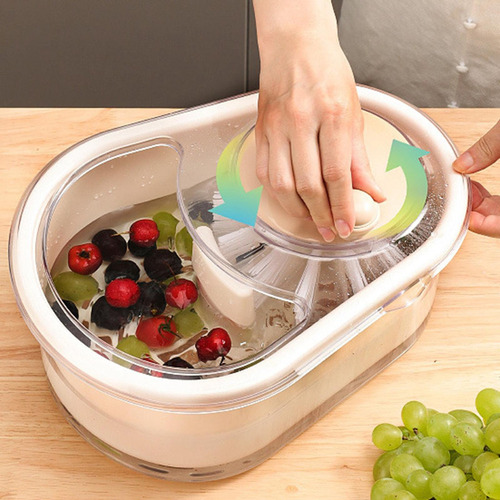 Manivela Lavadora De Frutas Limpador De Frutas E Legumes