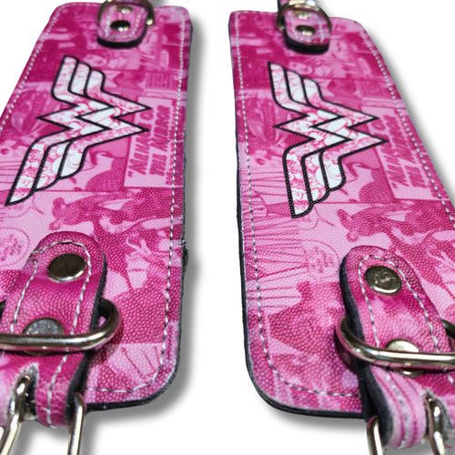 Kit Calleras Straps Y Grilletes De Cuero Para Gym Mujer