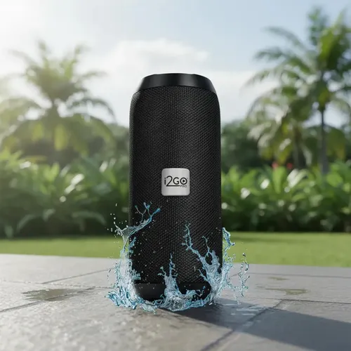 Caixa De Som Bluetooth Essential Sound Go I2go 10w Rms Resistente À Água E Até 8h De Bateria Preto 127/220v