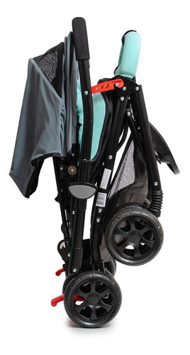 Imagen 4 de 4 de Cochecito de paseo Love 172 aqua 03 con chasis color negro