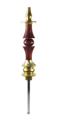 Stem Narguile Marajah Umbrella Médio 35cm - Dourado Vermelho