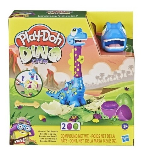 Play Doh Dino Crew Dinossauro Bronto O Sauro Hasbro
