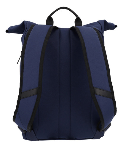 Mochila Ejecutiva Airpack Portalaptop Adventure Bound Color Azul Diseño De La Tela Lisa
