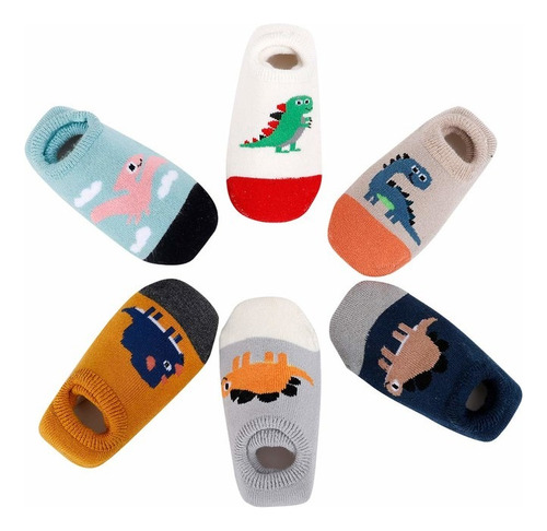 Kit 2 Pares Meia Infantil Antiderrapante Sortidas Divertidas