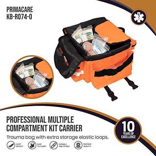 Kbro74o First Responder Bag For Trauma, 17'x7'x 9' Prof...