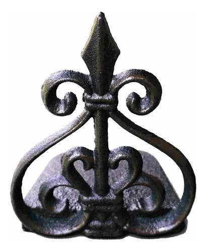 Lulu Decor Parada Puerta Hierro Fundido Fleur Lis Tapon