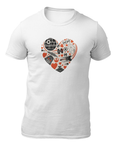 Playera De Star Wars Corazón Animado 14 De Febrero 