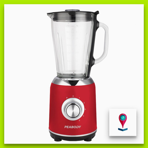 Licuadora Peabody Pe-ln805 1.75 L Roja C/ Jarra De Vidrio P1 Color Rojo