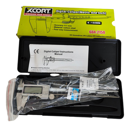 Vernier Digital Calibrador De Acero Inoxidable Con Estuche