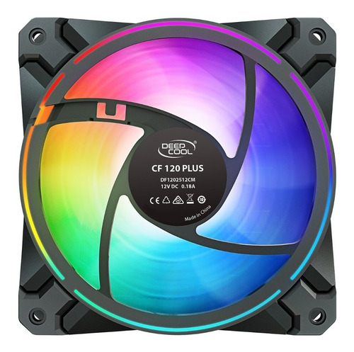 Imagen 5 de 10 de Pack Triple De Coolers 120mm Pwm Argb Deepcool Cf120 Plus