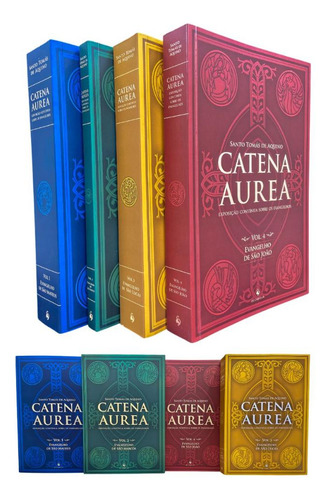 Kit Catena Aurea - Exposição Contínua Sobre Os Evangelhos (4 Vols.), De Santo Tomás De Aquino. Editorial Ecclesiae, Capa Mole, Edição 1 Em Português, 2023