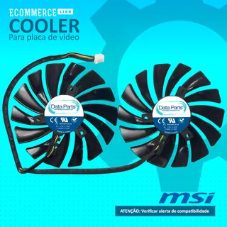 Dual Cooler Placa De Vídeo Msi Gtx 1060 95mm 4p 4l 3l 1f