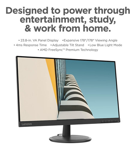 Monitor Lenovo D24-20 23.8 Lcd 75hz Luz Azul Baja - Importa
