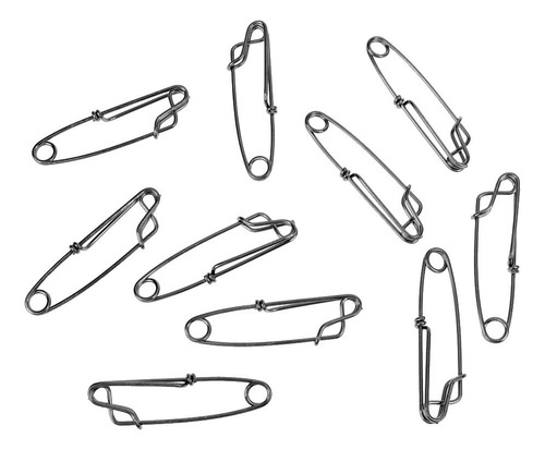 60pcs Clips De Línea Larga De Material Acero Inoxidable