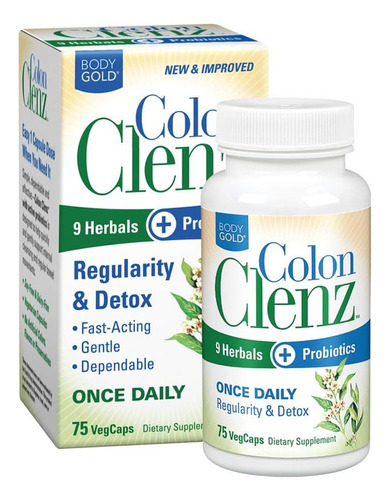 Colon Clenz Detox 9 Hierbas Probioticos Estreñimiento 75 Ca