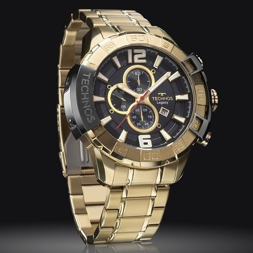 Relógio Technos Masculino Legacy Dourado Os10fe/4p