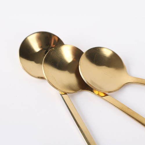 Talheres De Aço Inoxidável De Alça Longa, Sopa, Chá, Café