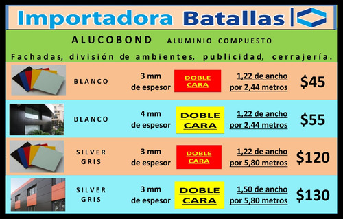 Promoción Alucobond Tubería Cable Acero Gypsum Soldadora Ac4