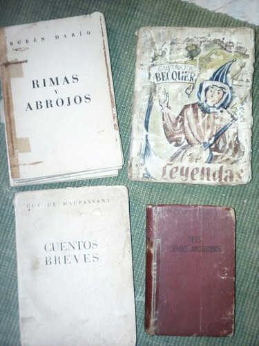 Lote De 4 Pequeños Libros Leer Descripcion